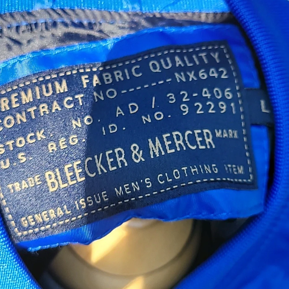 Nasa fullzip Jacket Size Large Blue/Neon Green
